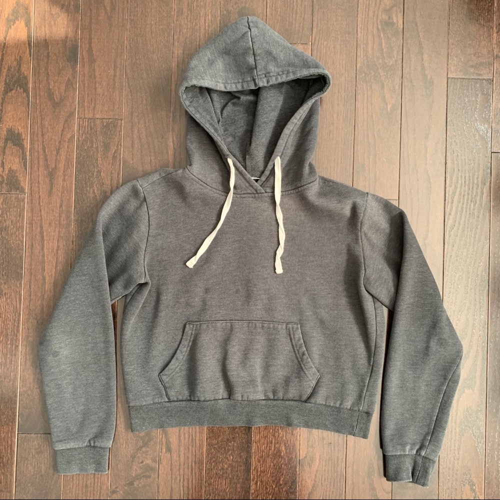 Forever 21 Cropped Pullover Hoodie